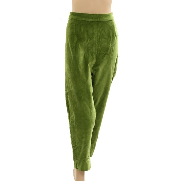 Frances Valentine Pants - Frances Valentine Lucy Velvet Cigarette Pants High Rise Slim Leg XL-18 285086